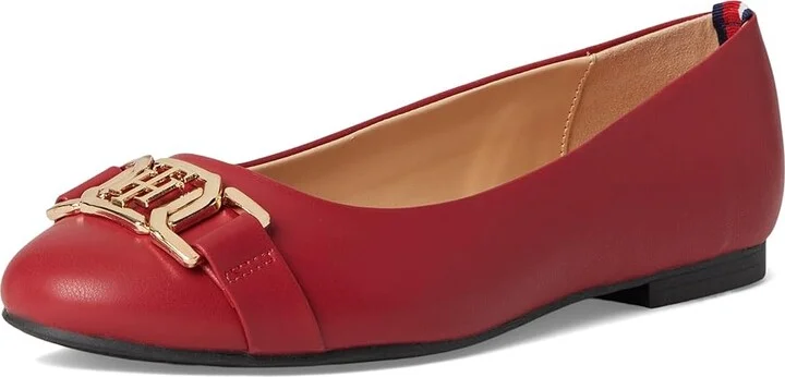 Tommy Hilfiger Gallyne Women's Flat Shoes Red : 6.5 M, Synthetic - Image 5