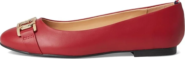 Tommy Hilfiger Gallyne Women's Flat Shoes Red : 6.5 M, Synthetic - Image 6