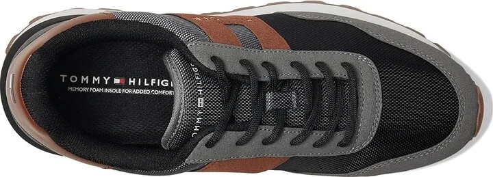 Tommy Hilfiger Gani Men's Shoes Grey/Cognac : 11 M, Polyester - Image 2