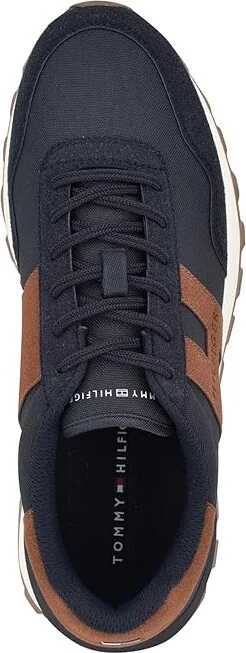Tommy Hilfiger Gani Men's Shoes Navy/Cognac : 8.5 M, Polyester - Image 2