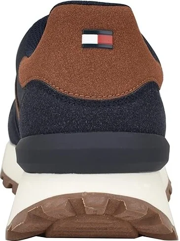 Tommy Hilfiger Gani Men's Shoes Navy/Cognac : 8.5 M, Polyester - Image 4