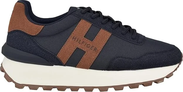 Tommy Hilfiger Gani Men's Shoes Navy/Cognac : 8.5 M, Polyester - Image 6