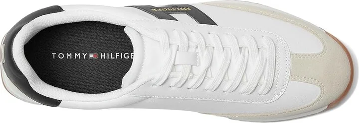 Tommy Hilfiger Ganibel Men's Shoes Ivory/White/Navy : 10.5 D - Medium, Suede - Image 2