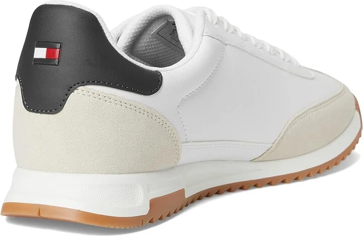 Tommy Hilfiger Ganibel Men's Shoes Ivory/White/Navy : 10.5 D - Medium, Suede - Image 4