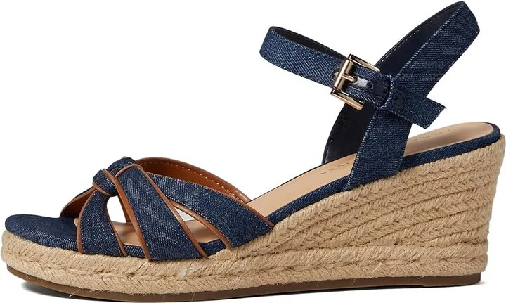 Tommy Hilfiger Gazeiy Women's Sandals Blue : 8 M, Leather/Rubber - Image 5