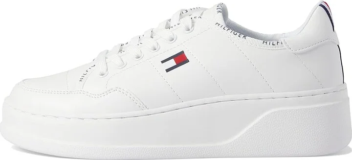 Tommy Hilfiger Grazie Women's Shoes White : 6 M, Synthetic/Textile - Image 6
