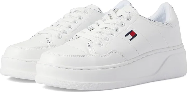 Tommy Hilfiger Grazie Women's Shoes White : 6 M, Synthetic/Textile