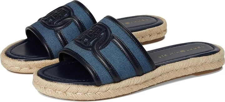 Tommy Hilfiger Hadjea Women's Dress Sandals Blue : 5.5 M, Leather
