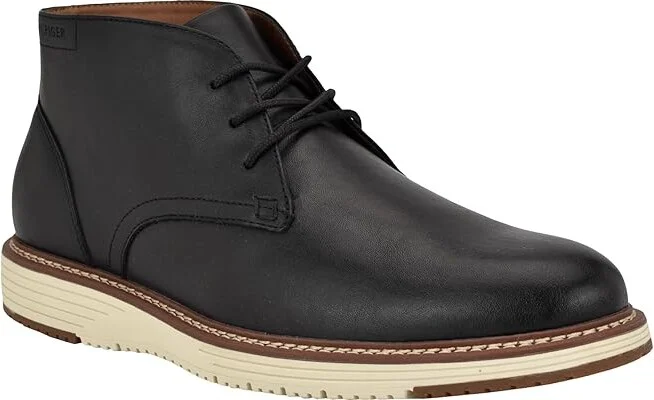 Tommy Hilfiger Harbin Men's Boots Black : 11 D - Medium, Leather/Synthetic - Image 5