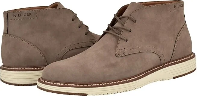 Tommy Hilfiger Harbin Men's Boots Taupe : 7.5 D - Medium, Leather/Synthetic