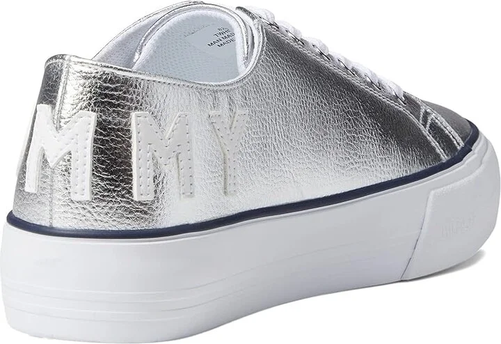 Tommy Hilfiger Helien Women's Shoes Silver : 7.5 M, Synthetic - Image 4