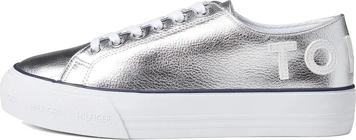 Tommy Hilfiger Helien Women's Shoes Silver : 7.5 M, Synthetic - Image 6