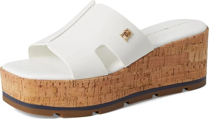 Tommy Hilfiger Heliena Women's Dress Sandals White : 7.5 M, Synthetic - Image 5