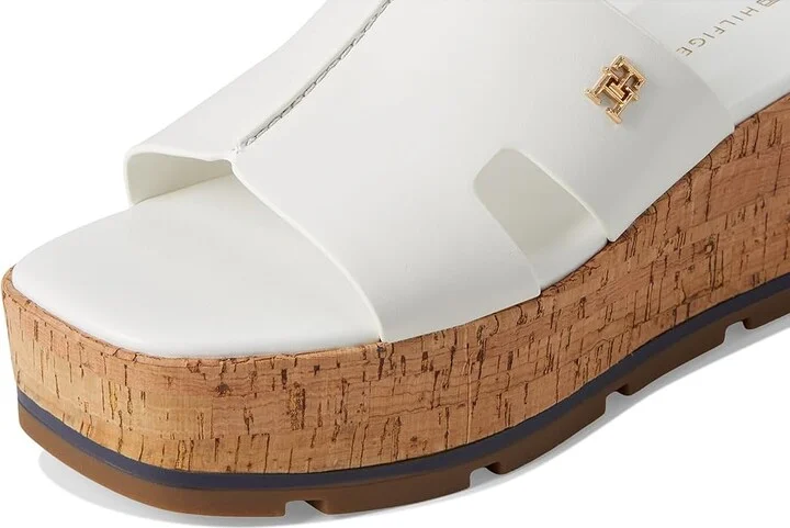 Tommy Hilfiger Heliena Women's Dress Sandals White : 7.5 M, Synthetic - Image 7