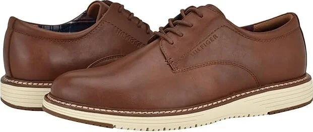 Tommy Hilfiger Hiday Men's Lace-up Boots Cognac : 12 D - Medium, Leather/Vinyl