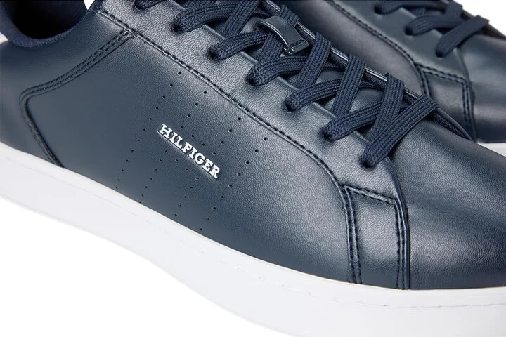 Tommy Hilfiger Jacalyn Men's Shoes Navy/White : 12 D - Medium, Leather - Image 7