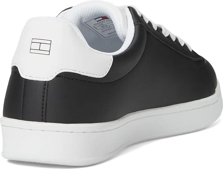 Tommy Hilfiger Jolix Men's Shoes Black/White : 7.5 D - Medium, Faux Leather - Image 4