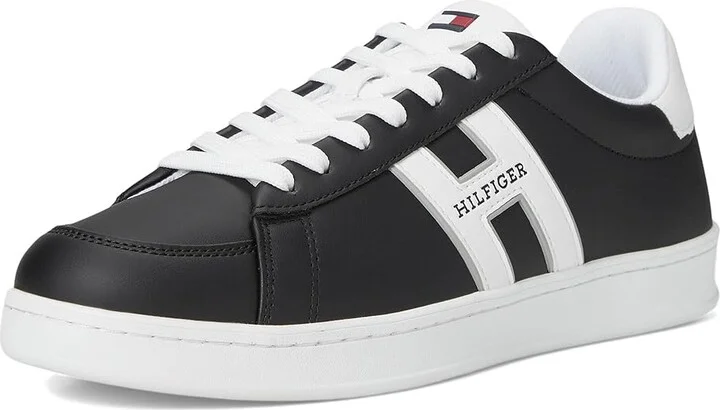 Tommy Hilfiger Jolix Men's Shoes Black/White : 7.5 D - Medium, Faux Leather - Image 5
