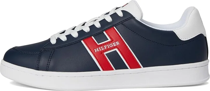 Tommy Hilfiger Jolix Men's Shoes Navy/Red/White : 7 D - Medium, Faux Leather - Image 6