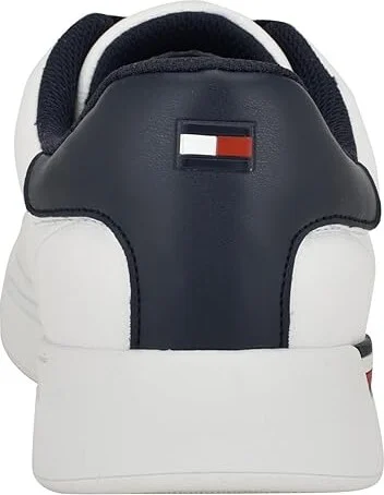 Tommy Hilfiger Jorian Men's Shoes White/Navy : 9.5 M, Leather/Rubber - Image 4