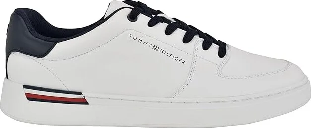 Tommy Hilfiger Jorian Men's Shoes White/Navy : 9.5 M, Leather/Rubber - Image 5
