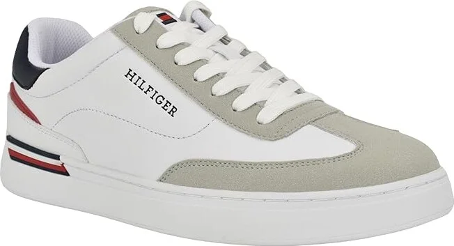 Tommy Hilfiger Jorro Men's Shoes Grey/White : 11.5 D - Medium, Leather - Image 5