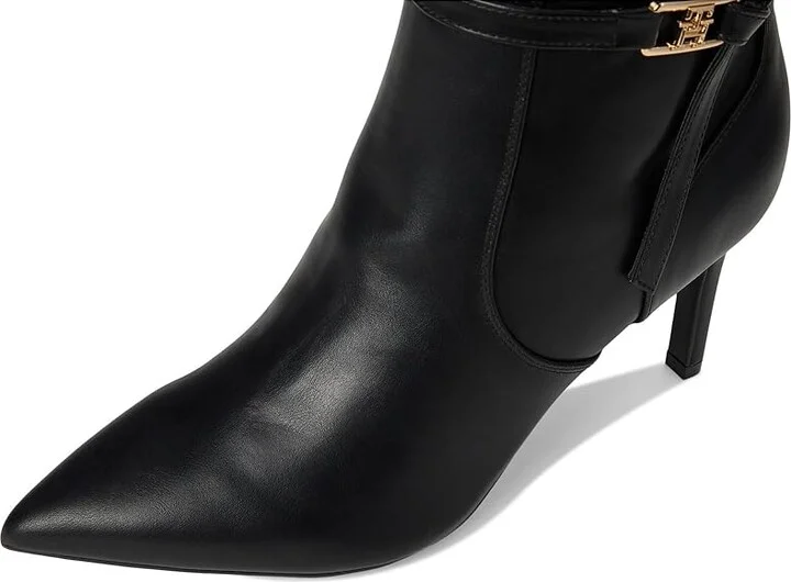 Tommy Hilfiger Jullie High Women's Heels Shoes Black : 7 M, Leather - Image 2