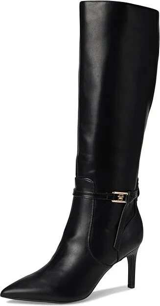 Tommy Hilfiger Jullie High Women's Heels Shoes Black : 7 M, Leather - Image 5