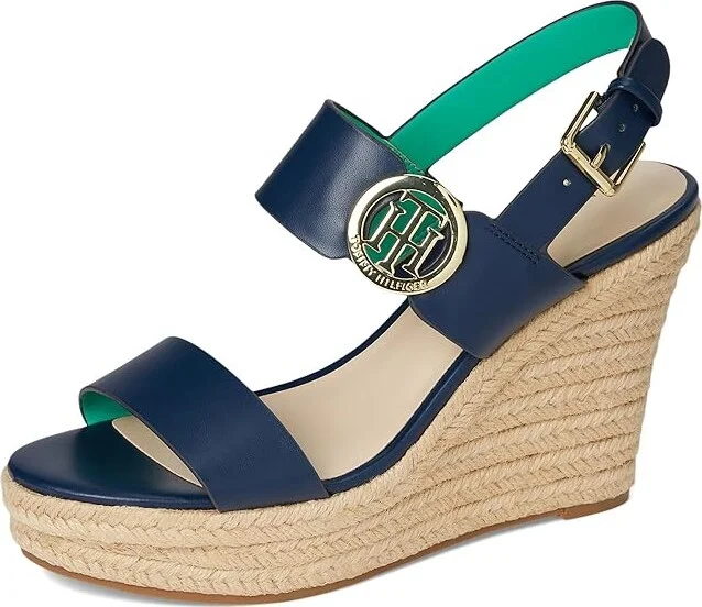 Tommy Hilfiger Kahdy Women's Wedge Shoes Dark Blue : 10 M, Rubber/Synthetic - Image 5