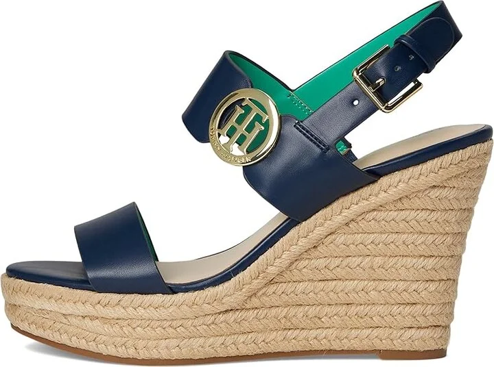 Tommy Hilfiger Kahdy Women's Wedge Shoes Dark Blue : 10 M, Rubber/Synthetic - Image 6