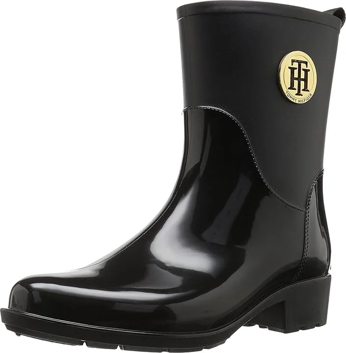 Tommy Hilfiger Kippa Women's Shoes Black Synthetic : 6 M, Rubber - Image 2