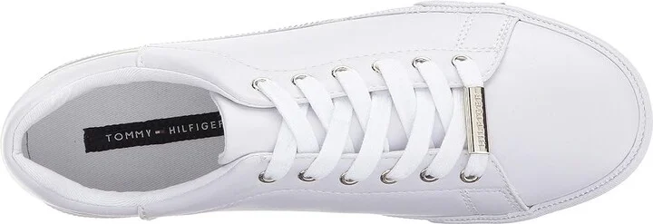 Tommy Hilfiger Laddi Women's Shoes White/Silver/Gold : 10 M, Synthetic - Image 3