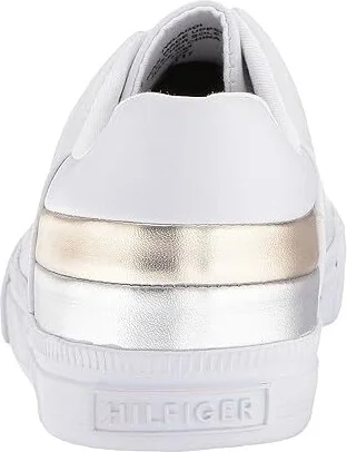 Tommy Hilfiger Laddi Women's Shoes White/Silver/Gold : 10 M, Synthetic - Image 5