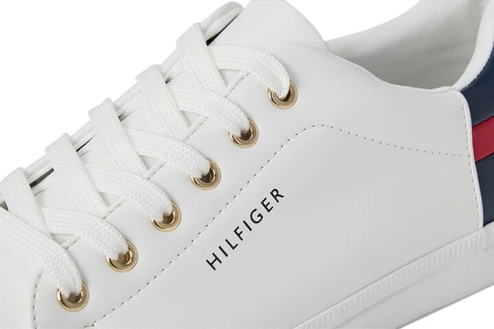 Tommy Hilfiger Laddin Women's Shoes White/Red/Deep Baltic : 6.5 M, Synthetic - Image 8
