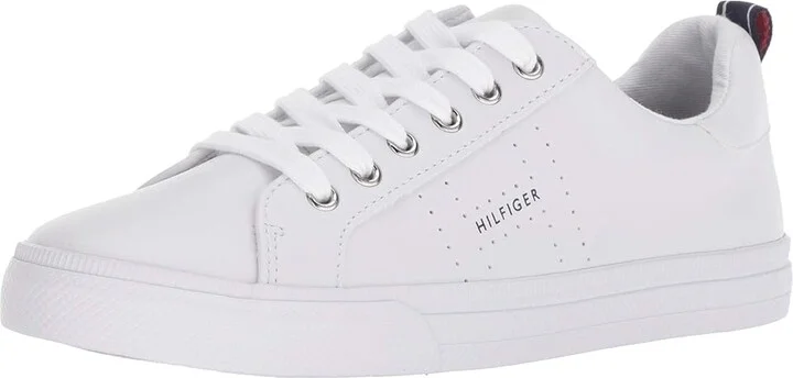 Tommy Hilfiger Lelita Women's Shoes White Leather : 6 M - Image 2