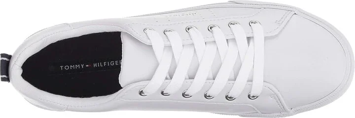 Tommy Hilfiger Lelita Women's Shoes White Leather : 6 M - Image 3