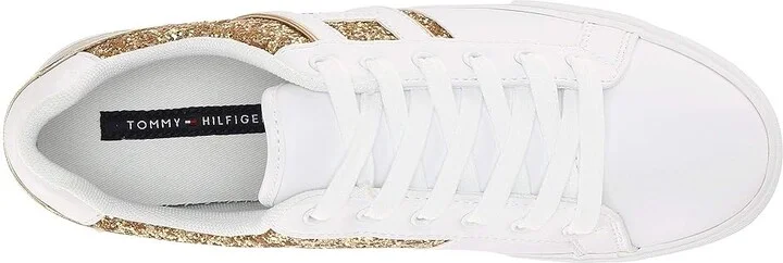 Tommy Hilfiger Lemii Women's Shoes Gold Glitter : 5.5 M, Leather - Image 3