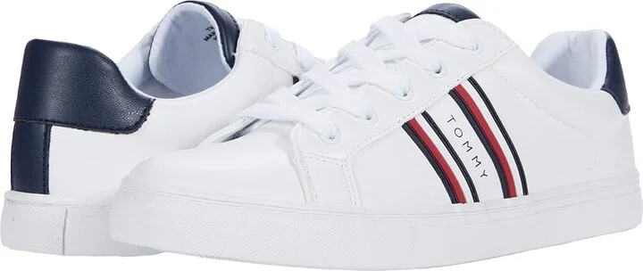 Tommy Hilfiger Lendon Women's Shoes White/Navy : 8 M, Synthetic