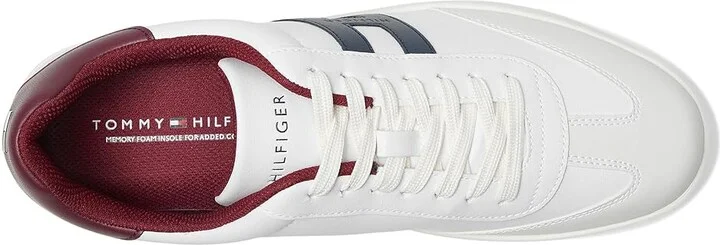 Tommy Hilfiger Lerge Men's Shoes Cream/Navy/Rouge Red : 9.5 M, Synthetic - Image 2