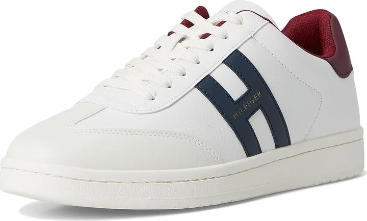 Tommy Hilfiger Lerge Men's Shoes Cream/Navy/Rouge Red : 9.5 M, Synthetic - Image 5