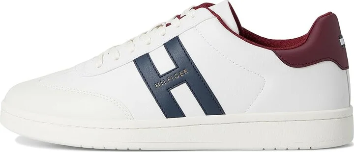 Tommy Hilfiger Lerge Men's Shoes Cream/Navy/Rouge Red : 9.5 M, Synthetic - Image 6