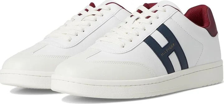 Tommy Hilfiger Lerge Men's Shoes Cream/Navy/Rouge Red : 9.5 M, Synthetic