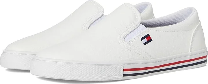 Tommy Hilfiger Lezari Women's Shoes White/White : 8 M, Synthetic/Textile