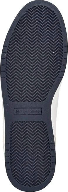 Tommy Hilfiger Lildar Men's Shoes White/Navy/Grey : 9 M, Leather/Rubber/Suede - Image 3