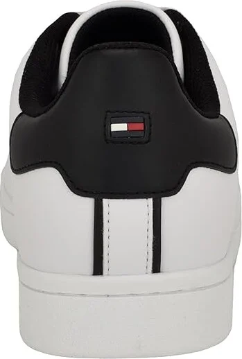 Tommy Hilfiger Liston Men's Shoes White/Black : 9.5 D - Medium, Leather - Image 4