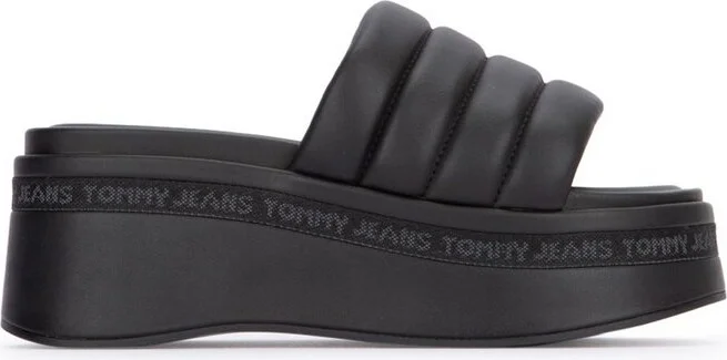 Tommy Hilfiger Logo Wedge Platform Sandals