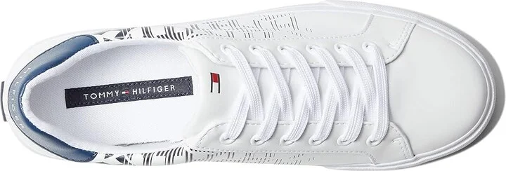 Tommy Hilfiger Loura3 Women's Shoes White/Twilight Indigo : 5 M, Synthetic - Image 2