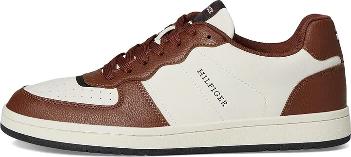 Tommy Hilfiger Lukas Men's Shoes Cognac/Ivory : 9 D - Medium, Leather/Suede - Image 6