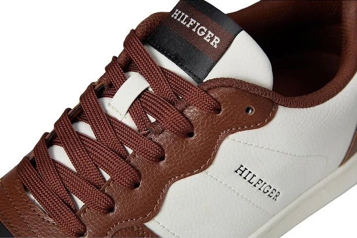 Tommy Hilfiger Lukas Men's Shoes Cognac/Ivory : 9 D - Medium, Leather/Suede - Image 7