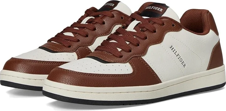 Tommy Hilfiger Lukas Men's Shoes Cognac/Ivory : 9 D - Medium, Leather/Suede